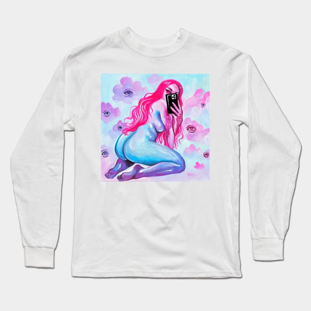 Send Nudes Long Sleeve T-Shirt by Bethaliceart